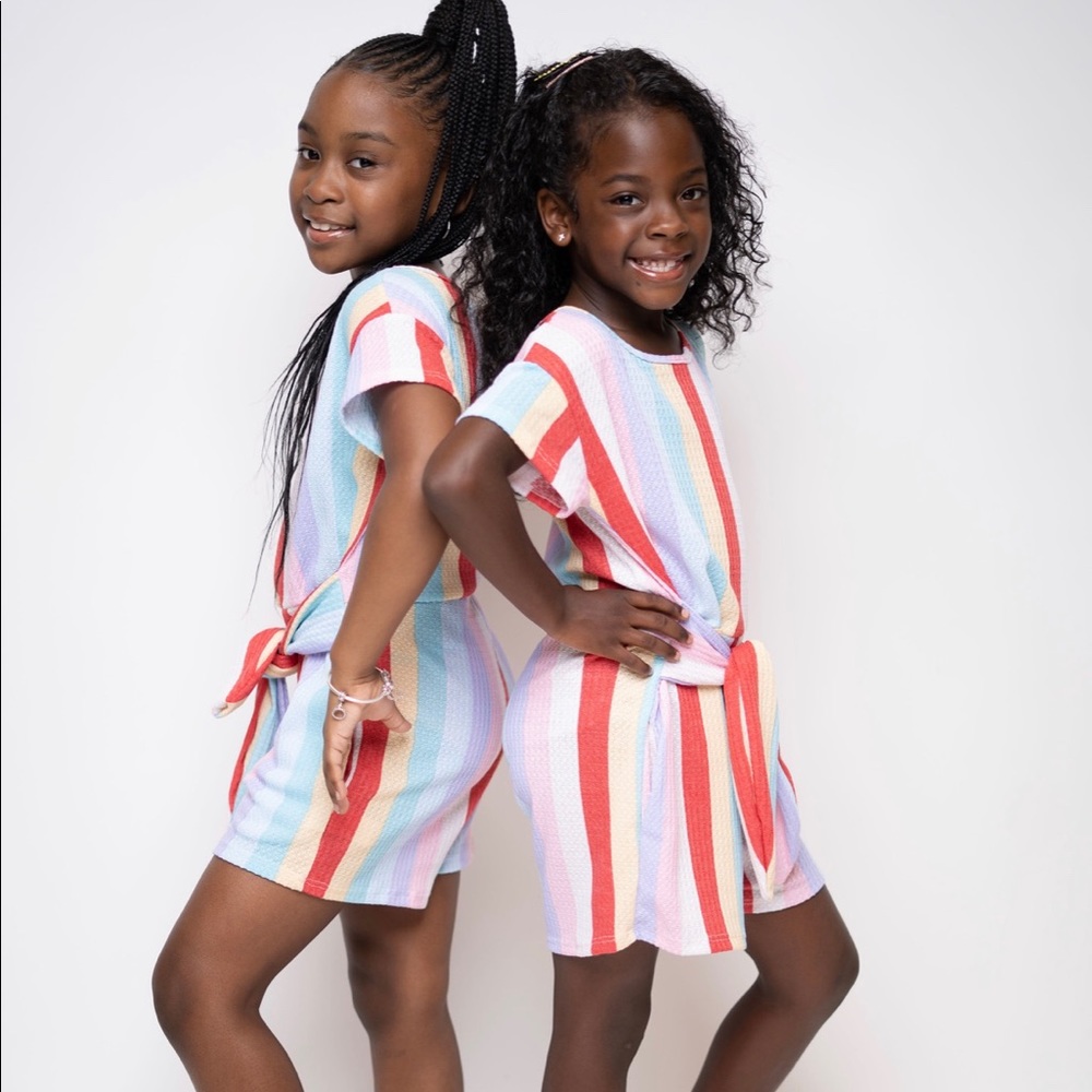 ALAYSIA STRIPED ROMPER - Picture 3 of 5